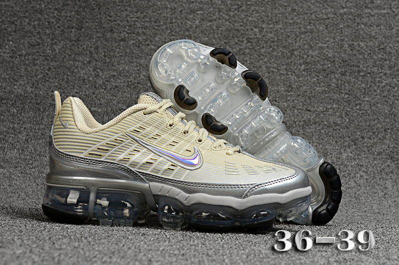 2020 Nike Air VaporMax 360 Light Yellow Silver Shoes For Women